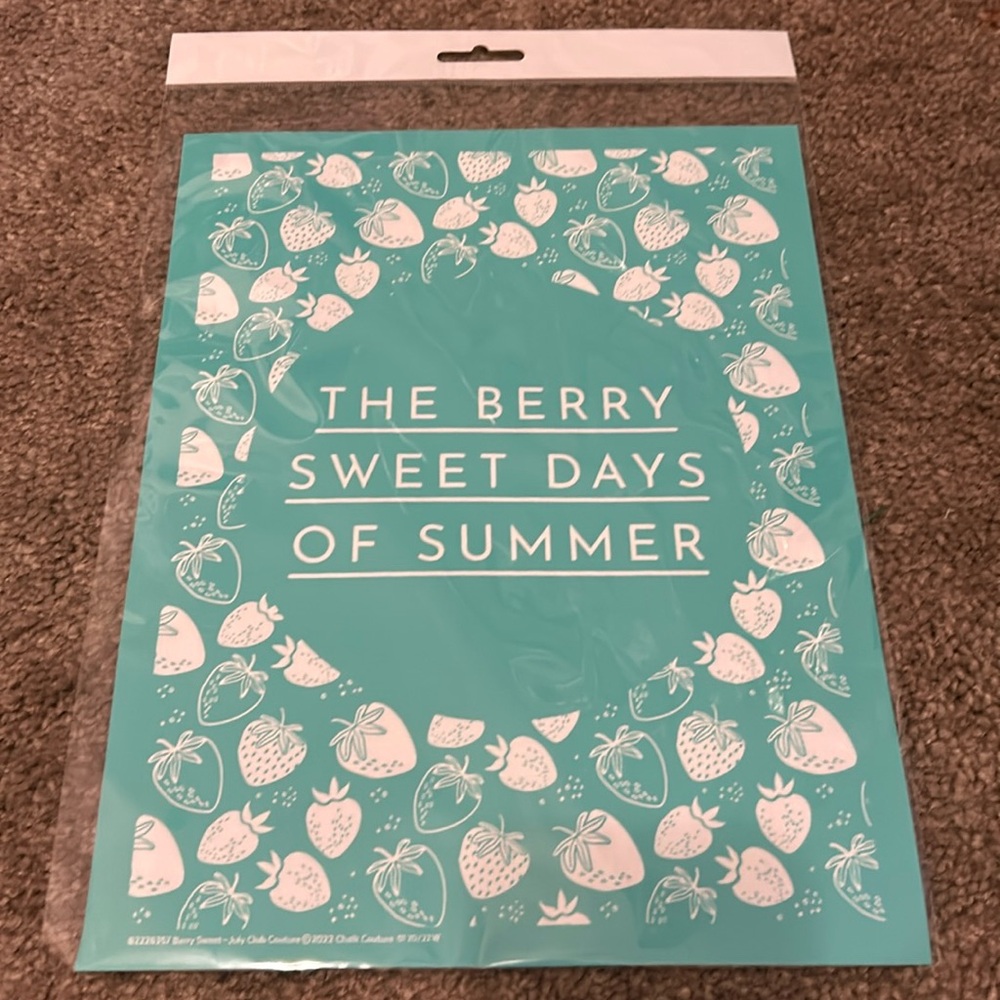 Chalk Couture Berry Sweet Transfer
